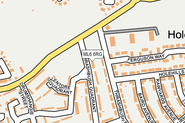 ML6 6RG map - OS OpenMap – Local (Ordnance Survey)