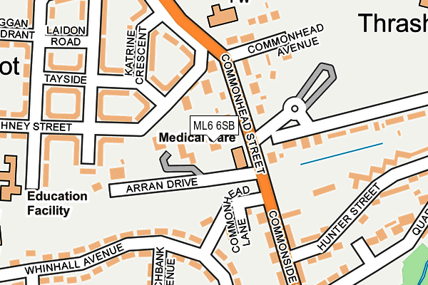 ML6 6SB map - OS OpenMap – Local (Ordnance Survey)