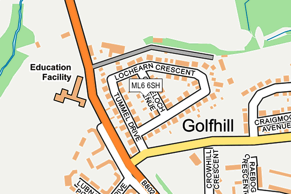 ML6 6SH map - OS OpenMap – Local (Ordnance Survey)