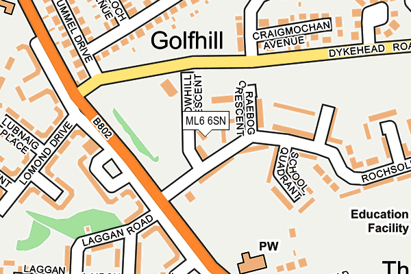 ML6 6SN map - OS OpenMap – Local (Ordnance Survey)