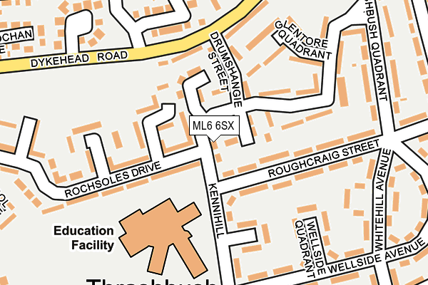 ML6 6SX map - OS OpenMap – Local (Ordnance Survey)