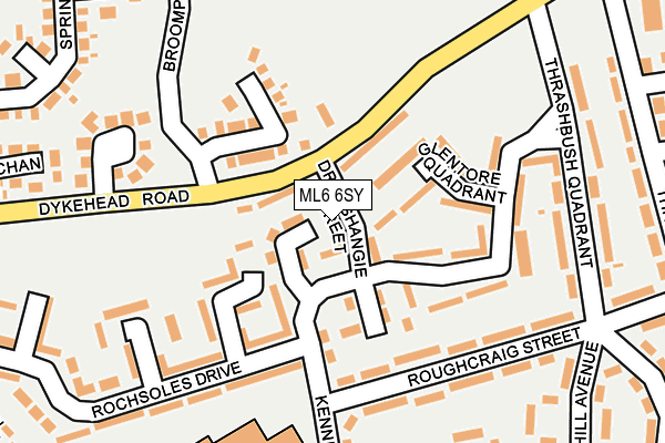 ML6 6SY map - OS OpenMap – Local (Ordnance Survey)