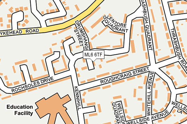 ML6 6TF map - OS OpenMap – Local (Ordnance Survey)