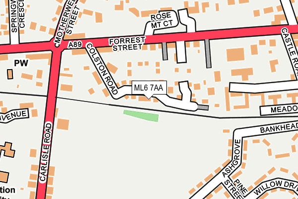 ML6 7AA map - OS OpenMap – Local (Ordnance Survey)
