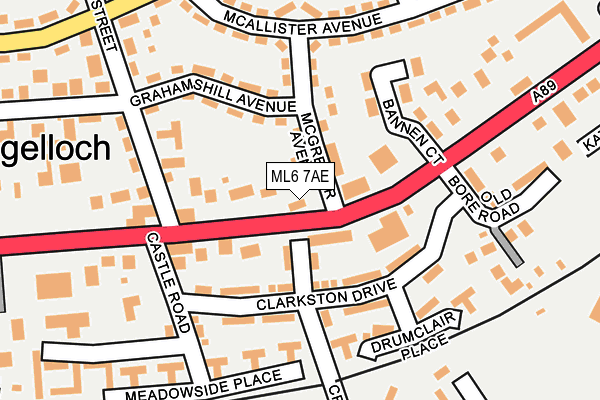 ML6 7AE map - OS OpenMap – Local (Ordnance Survey)