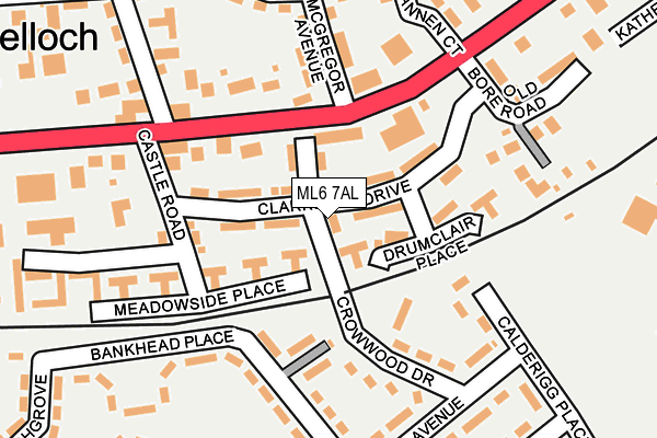 ML6 7AL map - OS OpenMap – Local (Ordnance Survey)