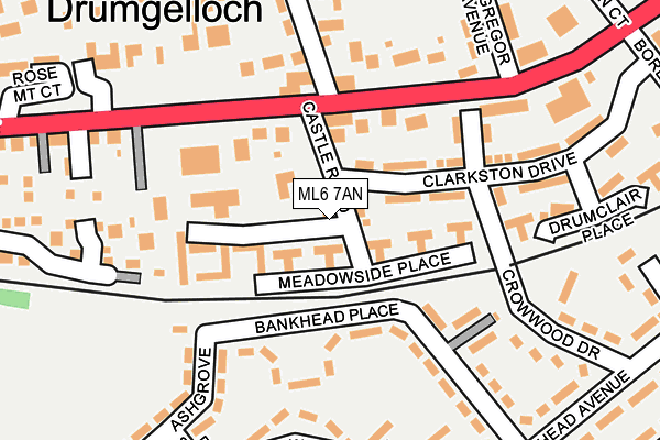ML6 7AN map - OS OpenMap – Local (Ordnance Survey)