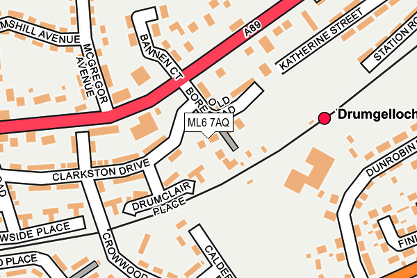 ML6 7AQ map - OS OpenMap – Local (Ordnance Survey)