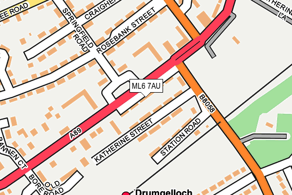 ML6 7AU map - OS OpenMap – Local (Ordnance Survey)