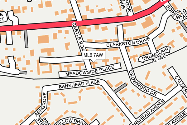 ML6 7AW map - OS OpenMap – Local (Ordnance Survey)