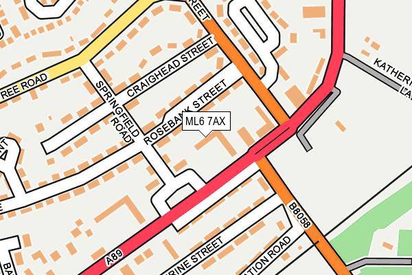 ML6 7AX map - OS OpenMap – Local (Ordnance Survey)