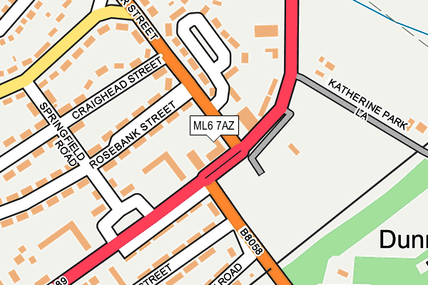 ML6 7AZ map - OS OpenMap – Local (Ordnance Survey)
