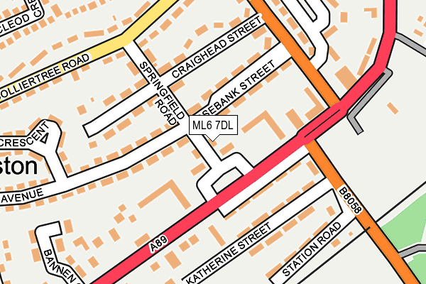 ML6 7DL map - OS OpenMap – Local (Ordnance Survey)