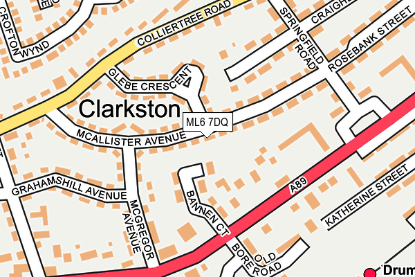 ML6 7DQ map - OS OpenMap – Local (Ordnance Survey)