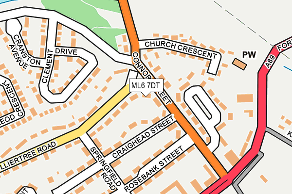 ML6 7DT map - OS OpenMap – Local (Ordnance Survey)