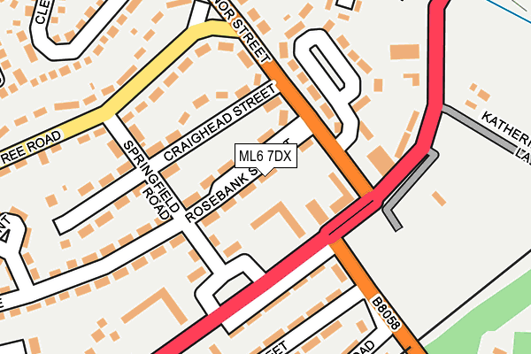 ML6 7DX map - OS OpenMap – Local (Ordnance Survey)