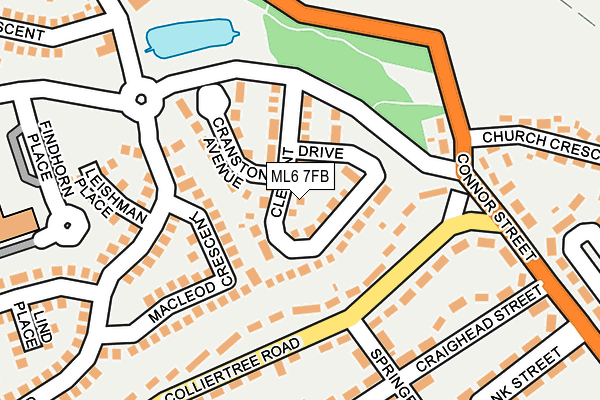 ML6 7FB map - OS OpenMap – Local (Ordnance Survey)