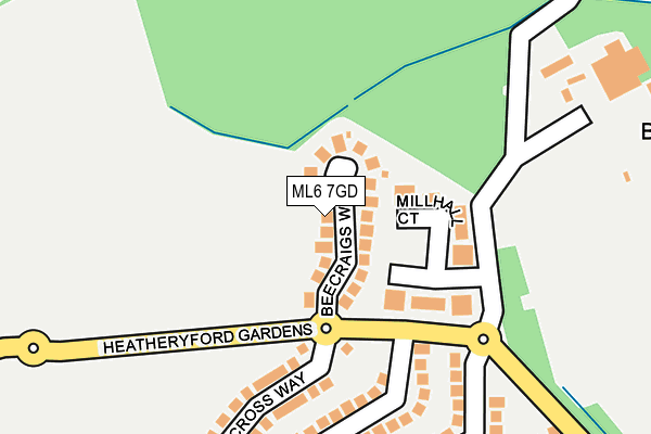 ML6 7GD map - OS OpenMap – Local (Ordnance Survey)
