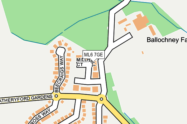 ML6 7GE map - OS OpenMap – Local (Ordnance Survey)