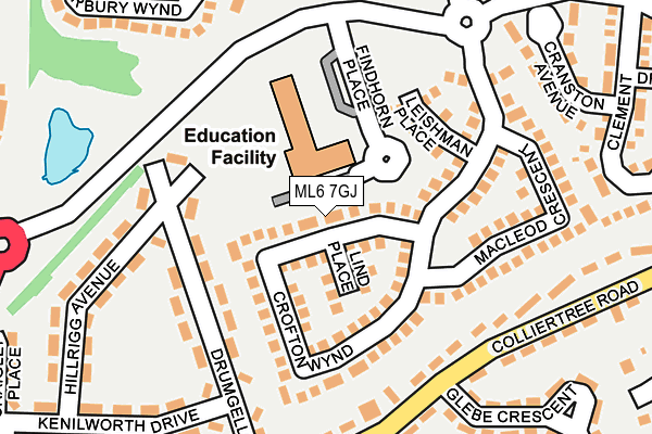 ML6 7GJ map - OS OpenMap – Local (Ordnance Survey)