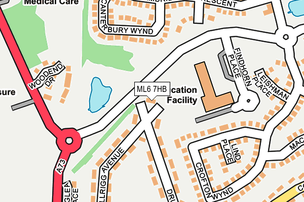 ML6 7HB map - OS OpenMap – Local (Ordnance Survey)