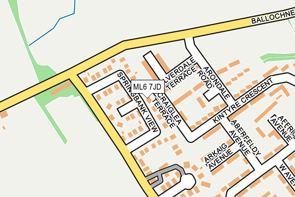 ML6 7JD map - OS OpenMap – Local (Ordnance Survey)