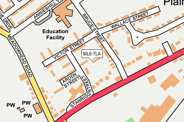 ML6 7LA map - OS OpenMap – Local (Ordnance Survey)