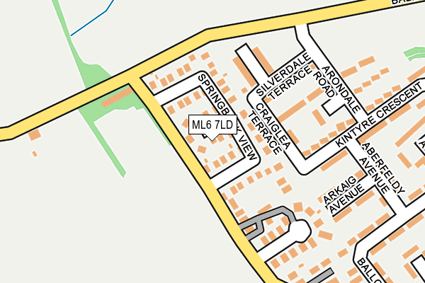 ML6 7LD map - OS OpenMap – Local (Ordnance Survey)