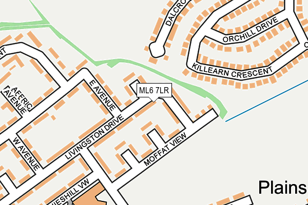 ML6 7LR map - OS OpenMap – Local (Ordnance Survey)