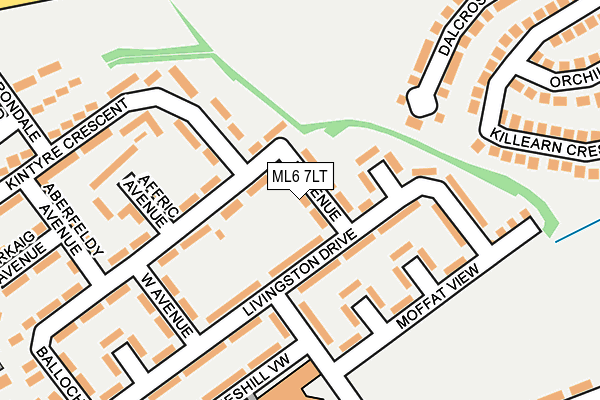 ML6 7LT map - OS OpenMap – Local (Ordnance Survey)