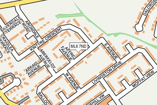 ML6 7ND map - OS OpenMap – Local (Ordnance Survey)