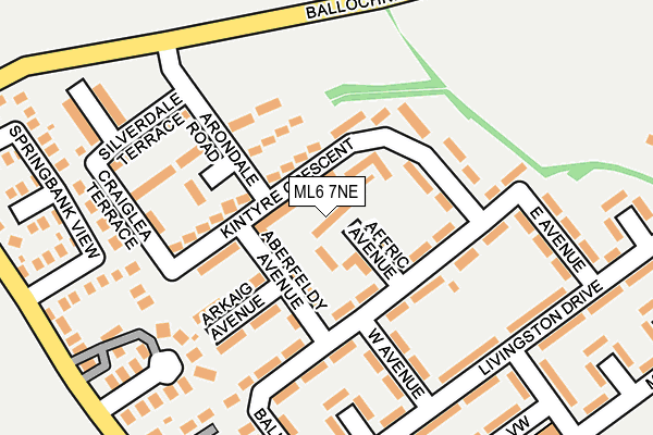 ML6 7NE map - OS OpenMap – Local (Ordnance Survey)
