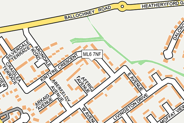 ML6 7NF map - OS OpenMap – Local (Ordnance Survey)