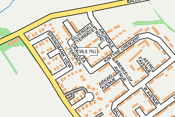 ML6 7NJ map - OS OpenMap – Local (Ordnance Survey)