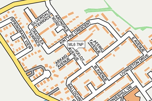 ML6 7NP map - OS OpenMap – Local (Ordnance Survey)