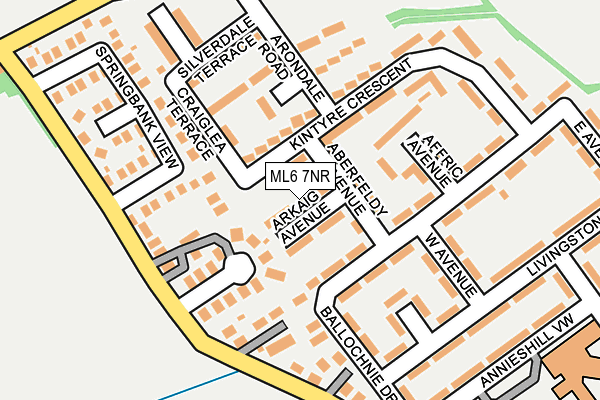 ML6 7NR map - OS OpenMap – Local (Ordnance Survey)