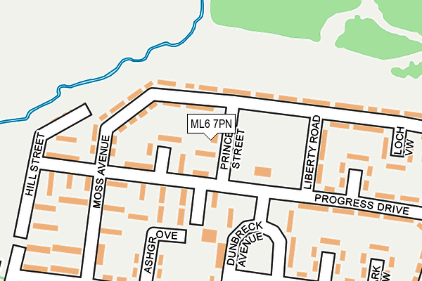 ML6 7PN map - OS OpenMap – Local (Ordnance Survey)