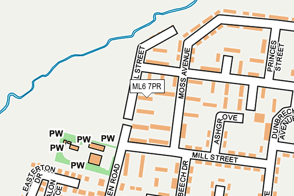ML6 7PR map - OS OpenMap – Local (Ordnance Survey)