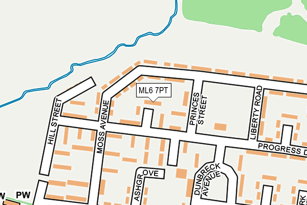 ML6 7PT map - OS OpenMap – Local (Ordnance Survey)