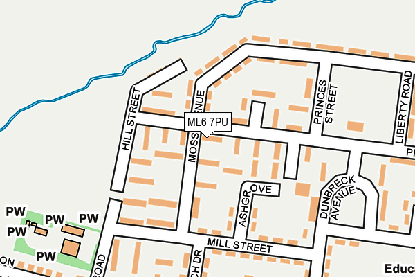 ML6 7PU map - OS OpenMap – Local (Ordnance Survey)
