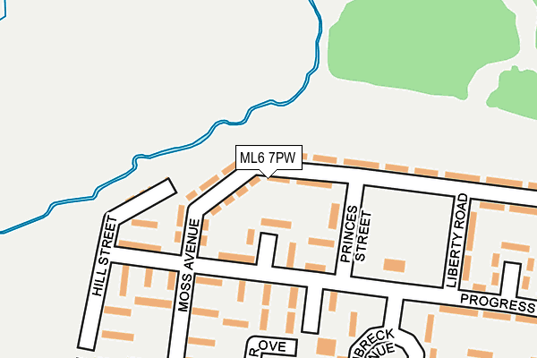ML6 7PW map - OS OpenMap – Local (Ordnance Survey)