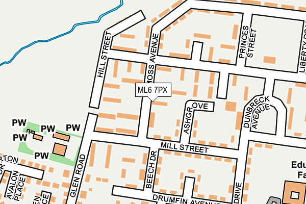 ML6 7PX map - OS OpenMap – Local (Ordnance Survey)