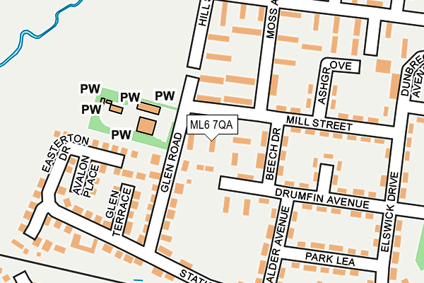 ML6 7QA map - OS OpenMap – Local (Ordnance Survey)