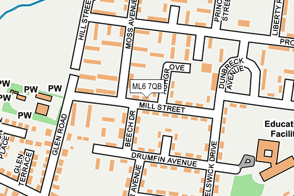 ML6 7QB map - OS OpenMap – Local (Ordnance Survey)