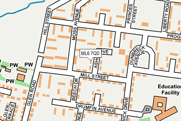 ML6 7QD map - OS OpenMap – Local (Ordnance Survey)