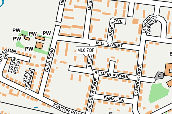 ML6 7QF map - OS OpenMap – Local (Ordnance Survey)
