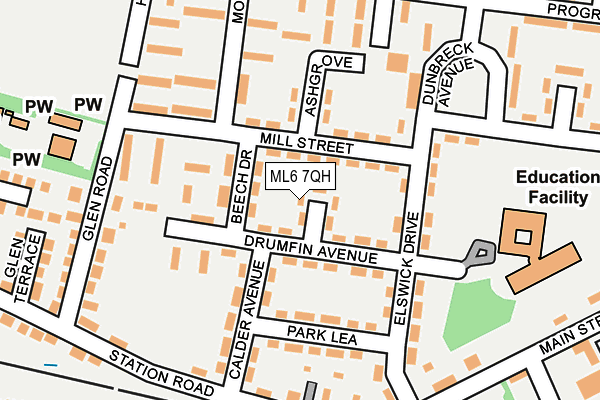 ML6 7QH map - OS OpenMap – Local (Ordnance Survey)