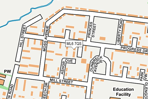 ML6 7QS map - OS OpenMap – Local (Ordnance Survey)