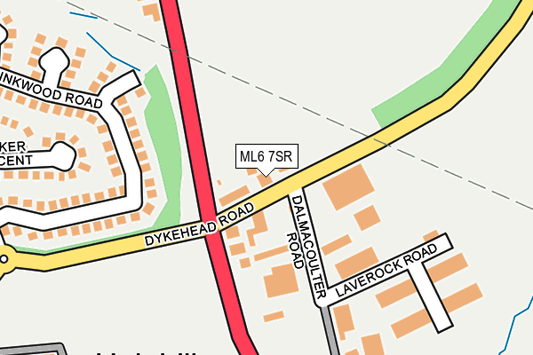 ML6 7SR map - OS OpenMap – Local (Ordnance Survey)