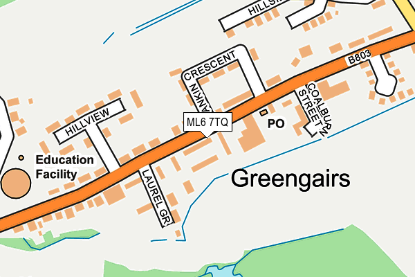 ML6 7TQ map - OS OpenMap – Local (Ordnance Survey)